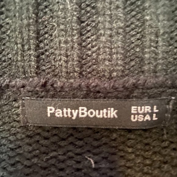 Black Sweater with Silver Button Design - Picture 4 of 4